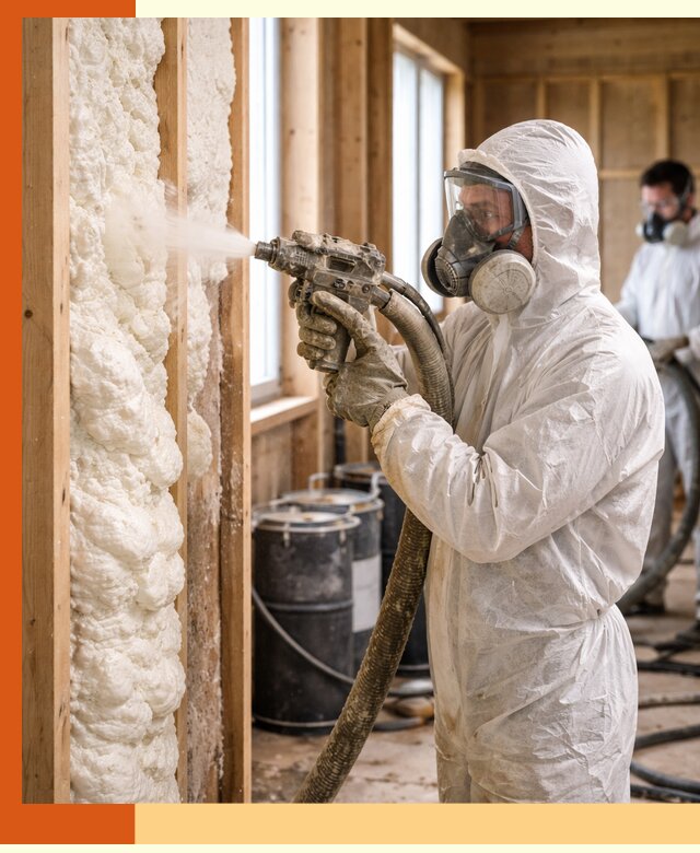 Утепление каркасного дома пенополиуретаном в Кыштыме