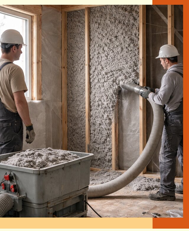 Утепление каркасного дома эковатой в Кыштыме от 1869 руб. | ТепломастерКшт