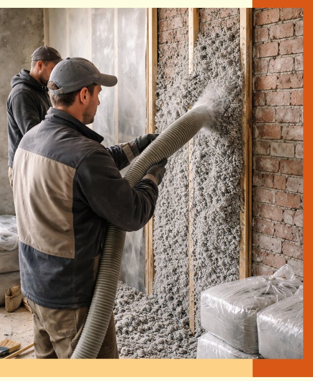 Утепление кирпичного дома эковатой в Кыштыме от 2441 руб./м² | ТепломастерКшт