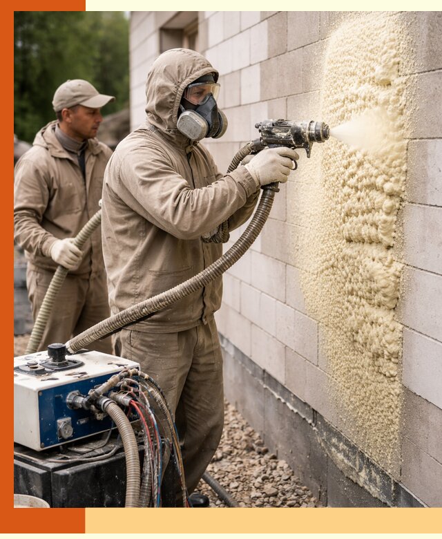 Утепление дома из газобетона ППУ в Кыштыме — надежная теплоизоляция