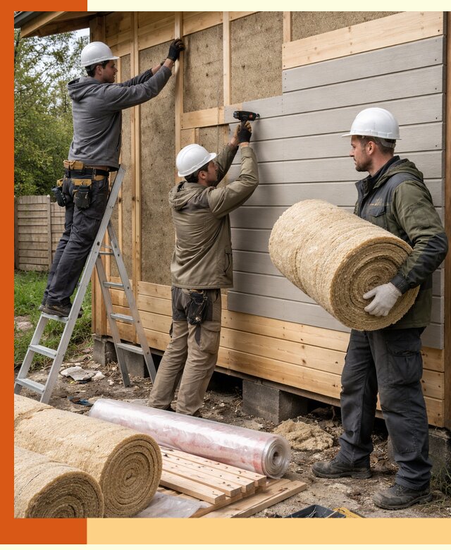 Утепление бани снаружи в Кыштыме профессионально и надежно
