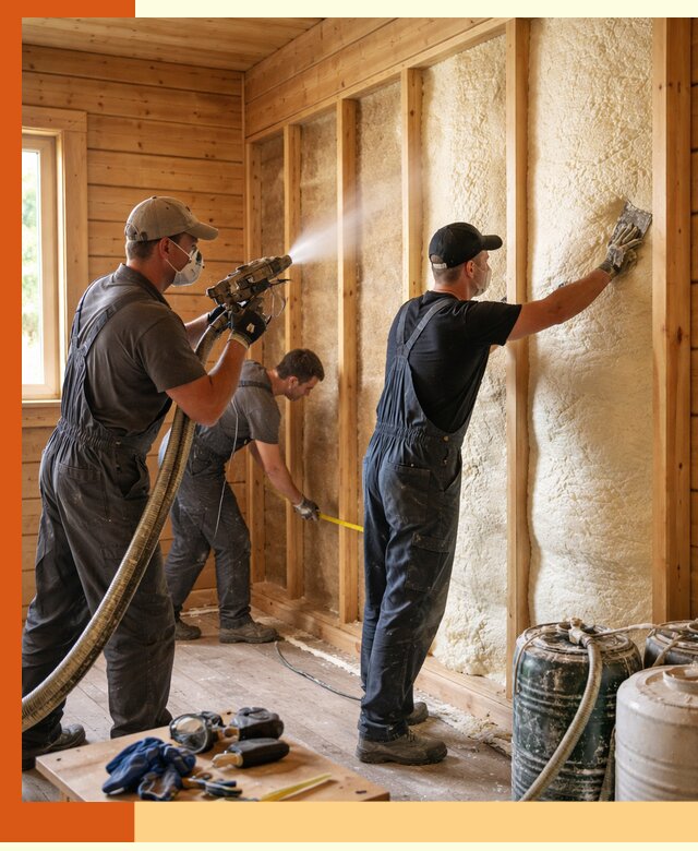 Утепление бани пенополиуретаном (ППУ) в Кыштыме