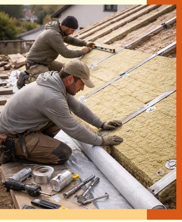 Утепление крыши снаружи в Кыштыме под ключ от 1246 руб./м2 | ТепломастерКшт