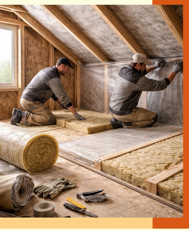 Утепление чердака в Кыштыме от 7790 руб/м² — теплоизоляция и комплексное утепление под ключ | ТепломастерКшт