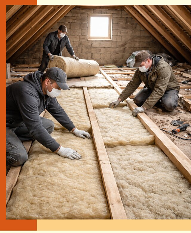 Утепление чердака в Кыштыме — профессиональная теплоизоляция кровли