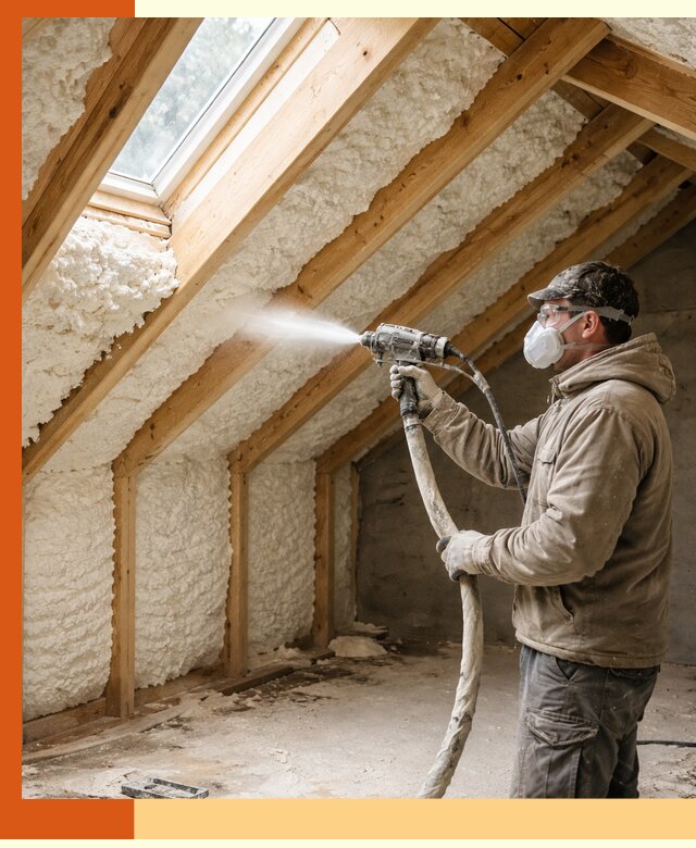 Утепление мансарды ППУ в Кыштыме быстро и надежно