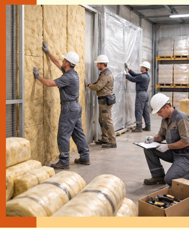 Утепление склада готовой продукции в Кыштыме качественно и быстро