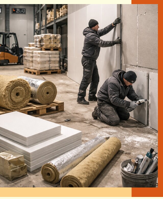 Утепление холодного склада в Кыштыме от 8828 руб/м2 — комплексное под ключ | ТепломастерКшт