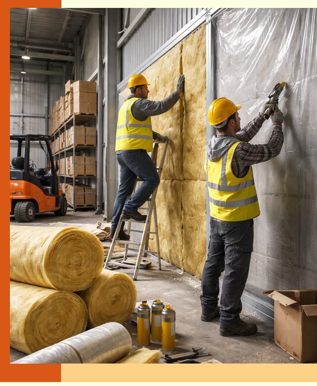 Утепление склада с техникой в Кыштыме под ключ