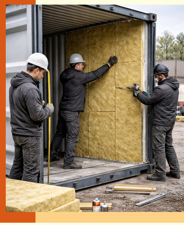 Утепление морского контейнера в Кыштыме: надежная теплоизоляция и защита
