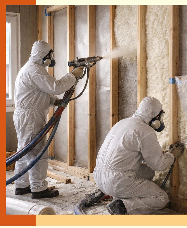 Утепление каркасной стены ППУ в Кыштыме для домов и коттеджей