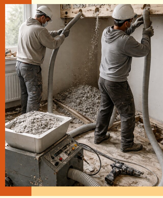 Заполнение пустот перекрытий пеной и наполнителями в Кыштыме