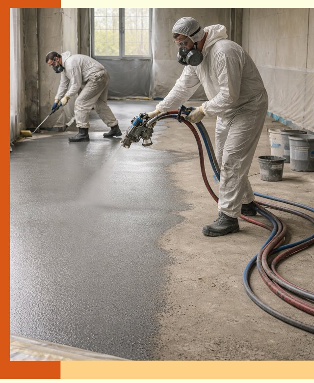 Гидроизоляция полимочевиной полов и конструкций в Кыштыме