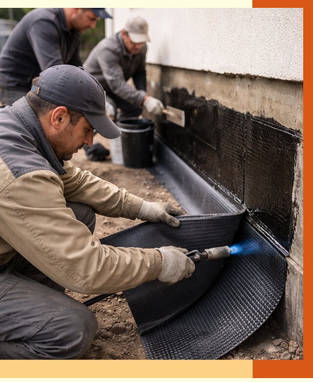 Гидроизоляция цоколя и отмостки в Кыштыме от 8828 руб. — ТепломастерКшт