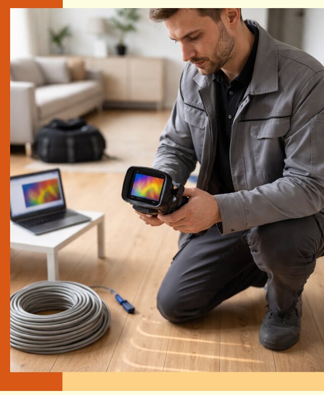 Тепловизионное обследование тёплого пола в Кыштыме для точной диагностики